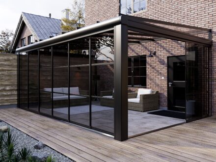 6-Rail Steellook Glazen Schuifwand