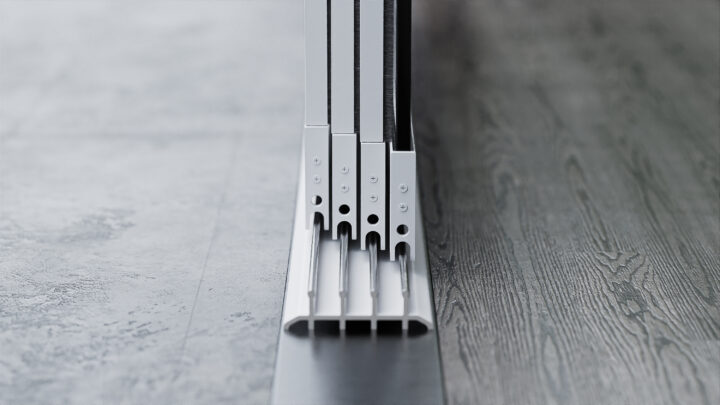4-rail-onderrail-glazen-schuifwanden-wit