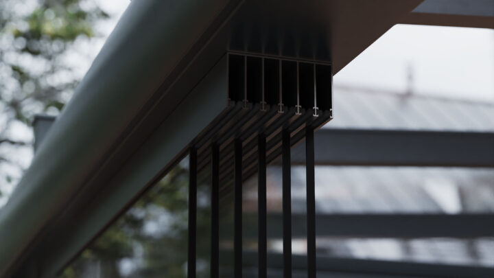 7 rail bovenrail veranda