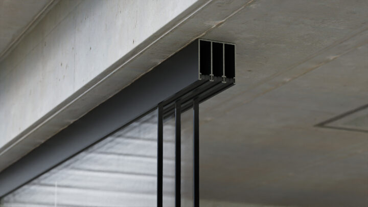 Bovenrail-3-rail-glazen-schuifwanden