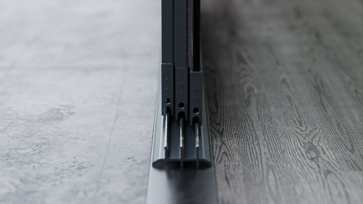 Onderrail-3-rail-zwart