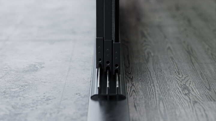 3-Rail Glazen Schuifwand - Afbeelding 5