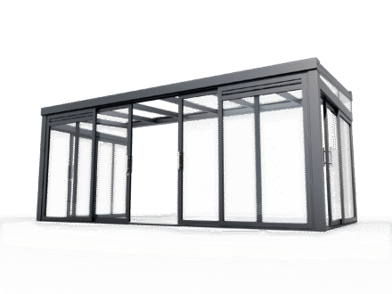 Aluminium schuifpui 4-delig